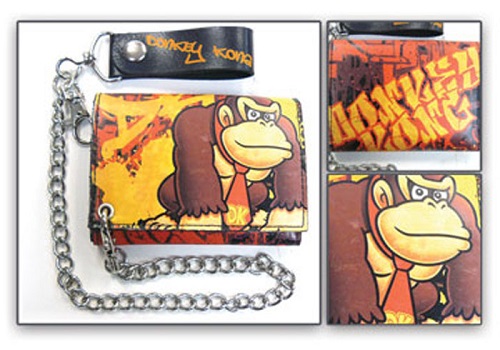Billetera Nintendo Donkey Kong Con Cadena 